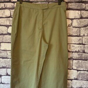 Chico's Design Green Crop Pants Size 8
